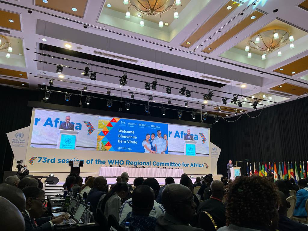 Chikwe_I's tweet photo. It’s great to back on the continent  in Gabaronne, Botswana for @WHOAFRO Regional Committee

An amazing opportunity to convene experts across Africa to align on global public health priorities 

Botswana’s leadership in Africa’s health landscape sets the bar high 

 #RC73AFRO https://t.co/J2mQ7IRQLV