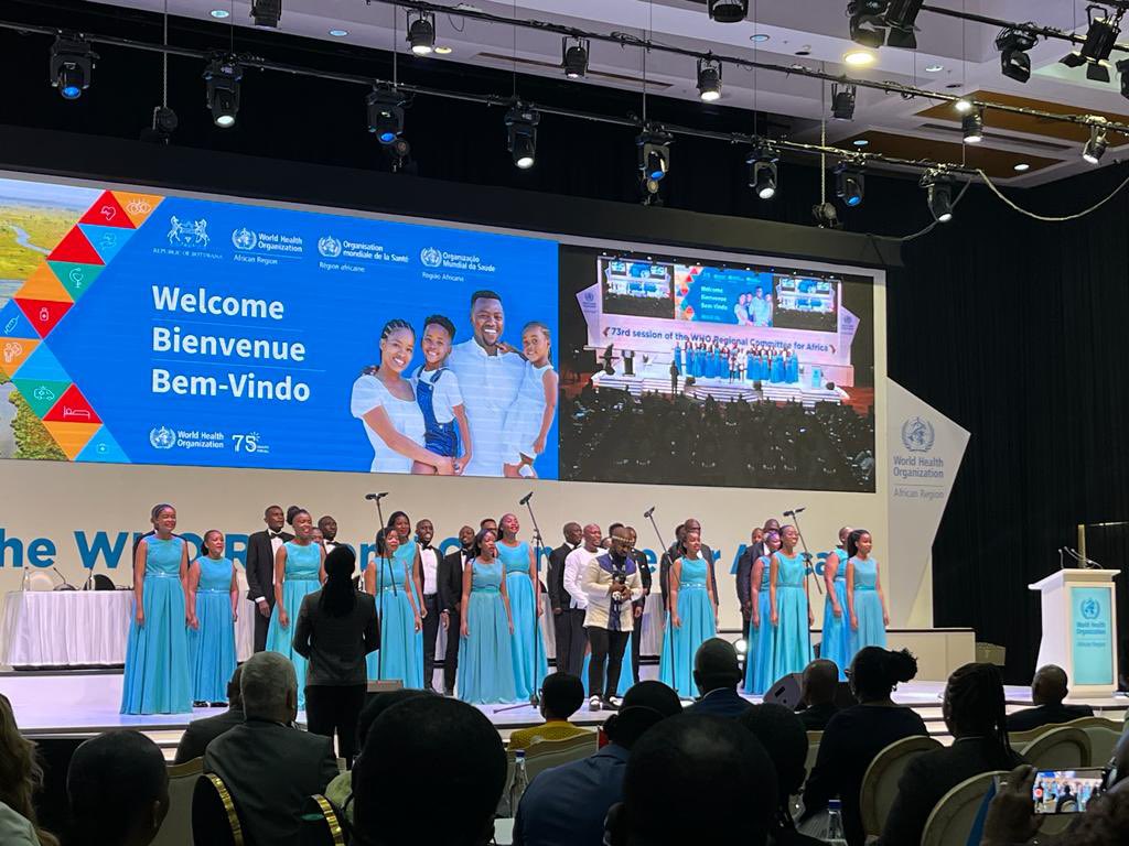 Chikwe_I's tweet photo. It’s great to back on the continent  in Gabaronne, Botswana for @WHOAFRO Regional Committee

An amazing opportunity to convene experts across Africa to align on global public health priorities 

Botswana’s leadership in Africa’s health landscape sets the bar high 

 #RC73AFRO https://t.co/J2mQ7IRQLV