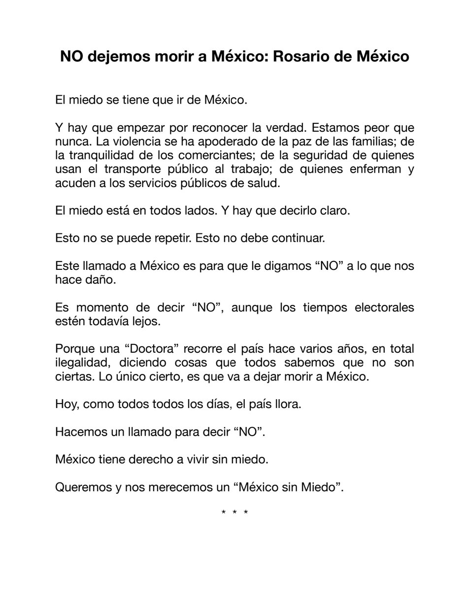 Rosario_Robles_'s tweet photo. COMUNICADO PÚBLICO #SoloTienesQueDecirleNo https://t.co/GHLk0FDMir