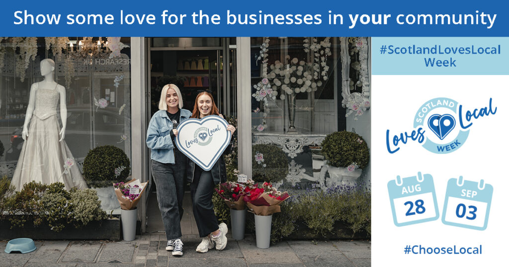 ScotlandsTowns's tweet image. A new poll commissioned by the #ScotlandLovesLocal Campaign has revealed that nearly 9 in 10 Scots say they must shop local to ensure high streets thrive 📣
A timely message as we mark the start of Scotland Loves Local Week 🔽

scotlandstowns.org/nearly-nine-in…
#SLLWeek #ScotlandLovesLocal