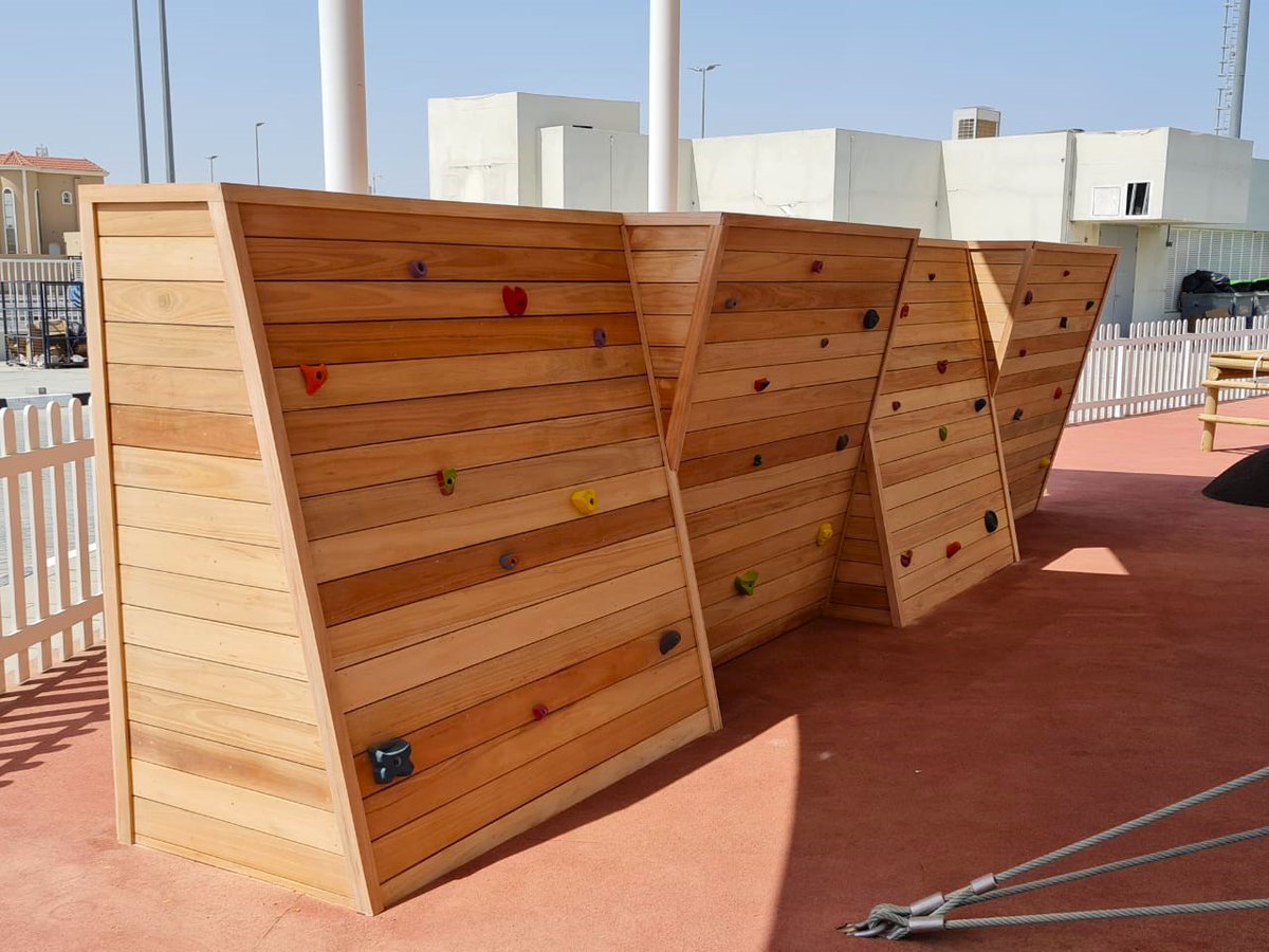 CapeReed's tweet photo. We're thrilled to kick off the week by showcasing our stunning new project at Bloom World Academy in Al Barsha South.
The team constructed numerous customized timber playstructures and play areas.
#new #project #outdoors #playstructure #playtime #timber #junglegym https://t.co/U9B4OFhN6I