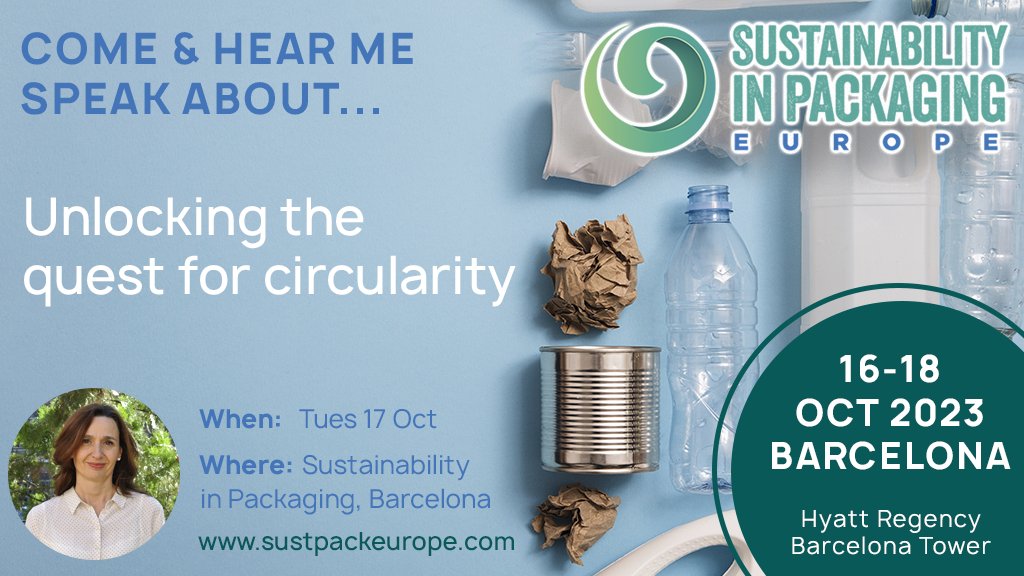 🗓️El 17 de octubre participaremos en la #SustainabilityInPackagingEurope, el evento europeo más grande en torno al #packaging sostenible.
45 expertos y una perspectiva de 360º para conocer cómo alcanzar la circularidad en este sector.
 #sustainability #circularity #envases