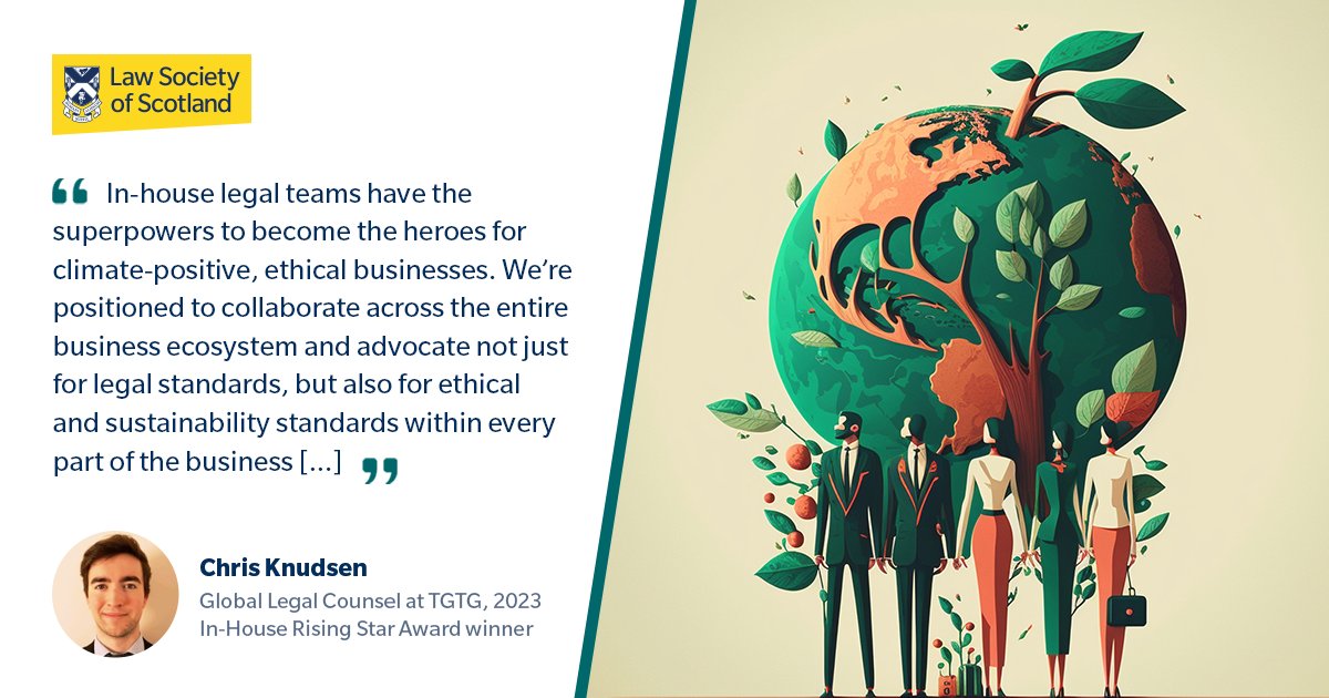 Law Society Scotland (@lawscot) on Twitter photo 🦸 What do superheroes and lawyers have in common?
Chris Knudsen, Global legal Counsel <a href="/TooGoodToGo/">Too Good To Go</a> and this year's <a href="/In_houseLawyers/">In-house LawScot</a> Rising Star award winner has solved this mystery by using his own legal background to help the planet. Find out how here: bit.ly/3KW3Yai 🦸 What do superheroes and lawyers have in common?
Chris Knudsen, Global legal Counsel <a href="/TooGoodToGo/">Too Good To Go</a> and this year's <a href="/In_houseLawyers/">In-house LawScot</a> Rising Star award winner has solved this mystery by using his own legal background to help the planet. Find out how here: bit.ly/3KW3Yai