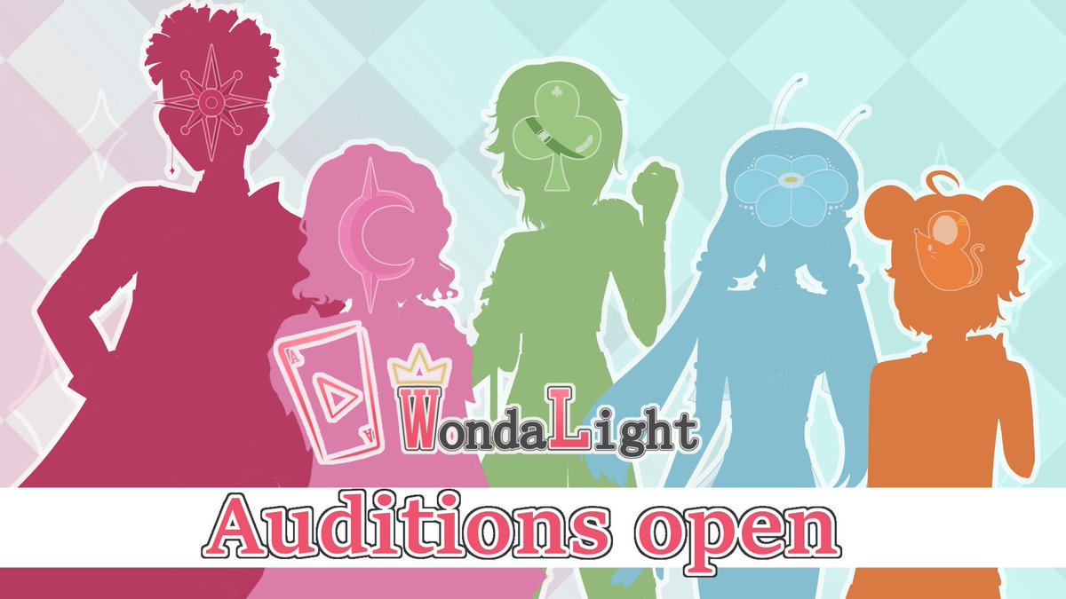 WondaLight's tweet photo. ♥️Gen 2 of WondaLight is now Open!!♥️
˖⁺‧₊˚♡˚₊‧⁺˖

♟️Will you be the next gen of magical and charming talents?! 
Take your chances with us and you just might fall down the rabbit hole~

https://t.co/ETgnSH3YK3

#vtuber #indiegroup #vtuberauditions #ENVtuber https://t.co/HuMq4AfDkG
