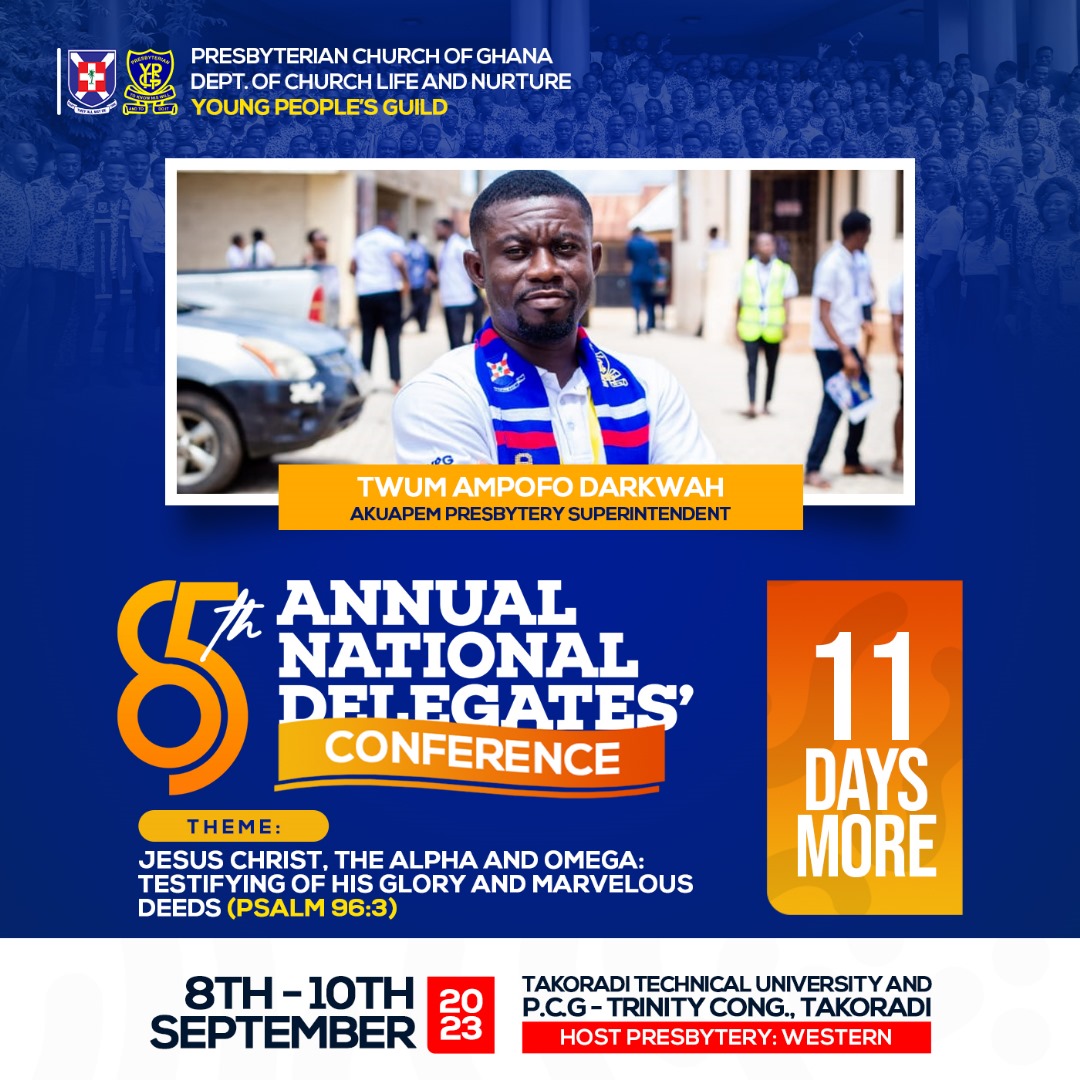 W_PresbyteryYpg's tweet image. COUNTDOWN - 11 DAYS MORE 

Unto the lord, we commit this year conference to, God's Grace is sufficient, Let's prepare ourselves adequately for the 85th ANDC

This year's conference is going to be Superb.

#westernpresbytery
#ANDC
#ServiceAllTheWay
#ToKnowHisWillAndToDoIt