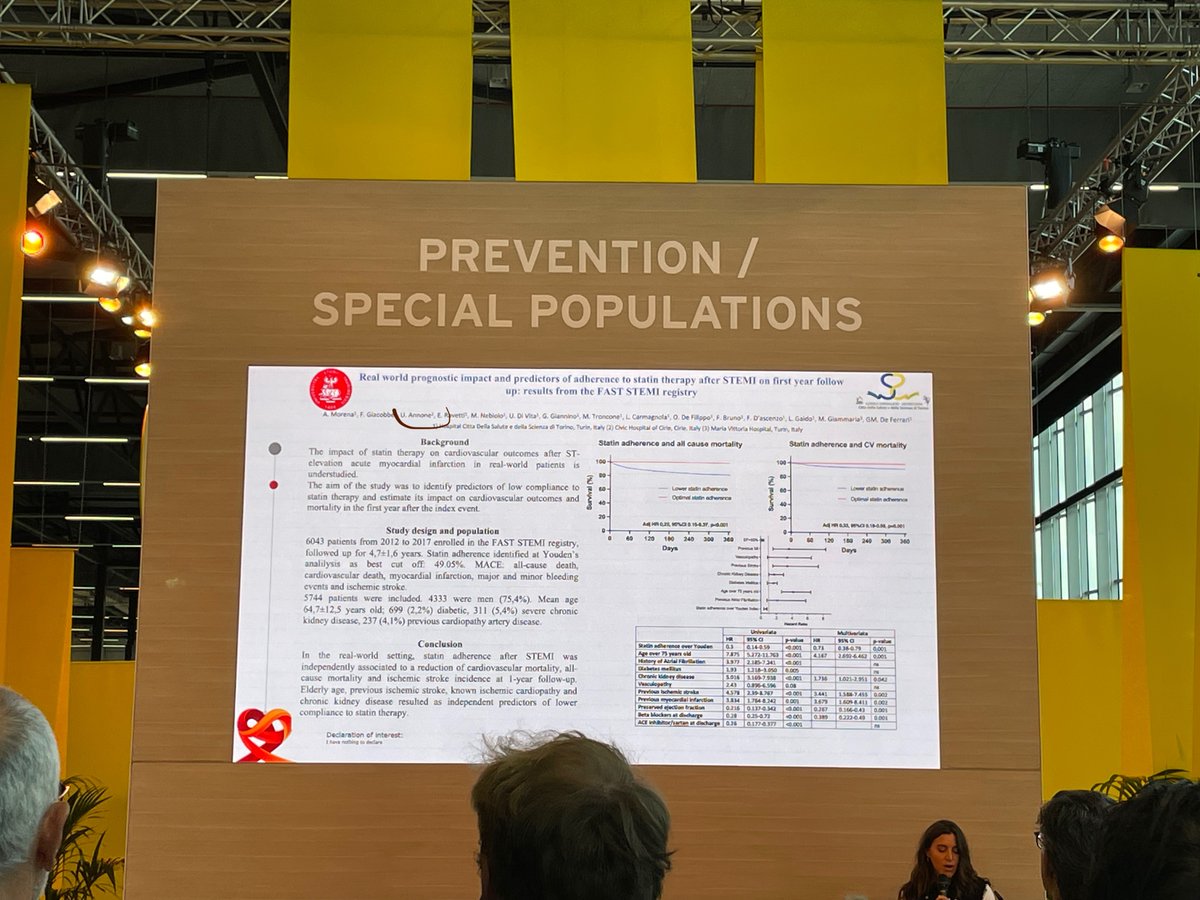 ABertu6's tweet photo. FAST-STEMI is on fire. Four oral presentations at #ESCCongress #ESCCongress2023 . 
Prepare your journals, we're coming.

Teaching optimal adherence to drugs after STEMI is the best treatment we can give to our patients, and it's completely free. https://t.co/am7q0vb9u2
