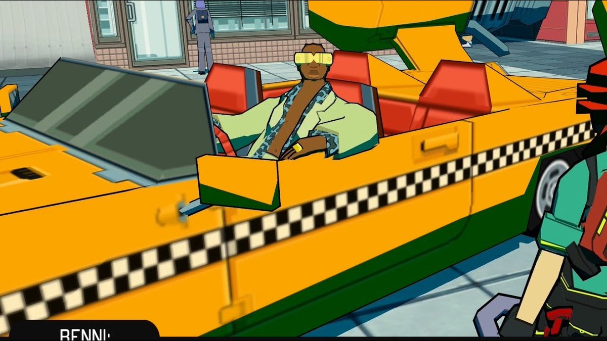 Girth_'s tweet photo. @ReptileGames I know this wont happen, but I have to put it out there; if anyone could make a Crazy Taxi spiritual successor it has to be you guys. You already have Benni, who looks straight out of Cray Taxi. I would love to see it happen. https://t.co/F1yb2AIOU6