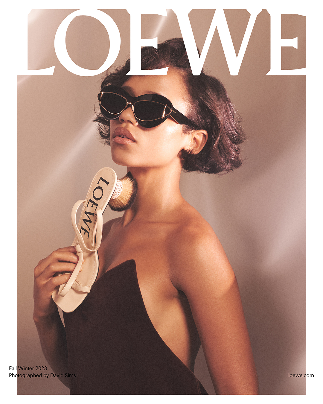 ロエベ　loewe サングラス　ジャンク 中古・古着通販】LOEWE (ロエベ) サングラス ブラウン サイズ:60