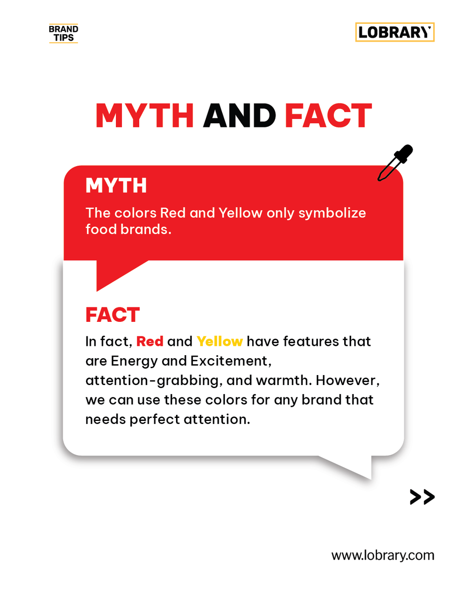 Lobrary_'s tweet photo. Red and yellow are indeed associated with these mentioned qualities, which is actually possible to use for any brand that needs sudden attraction and conveys a clear message.
#lobrary #mythandfact #brandtips #branding #red #yellow #facts #myth #food #industry https://t.co/JBEl2JwjoB