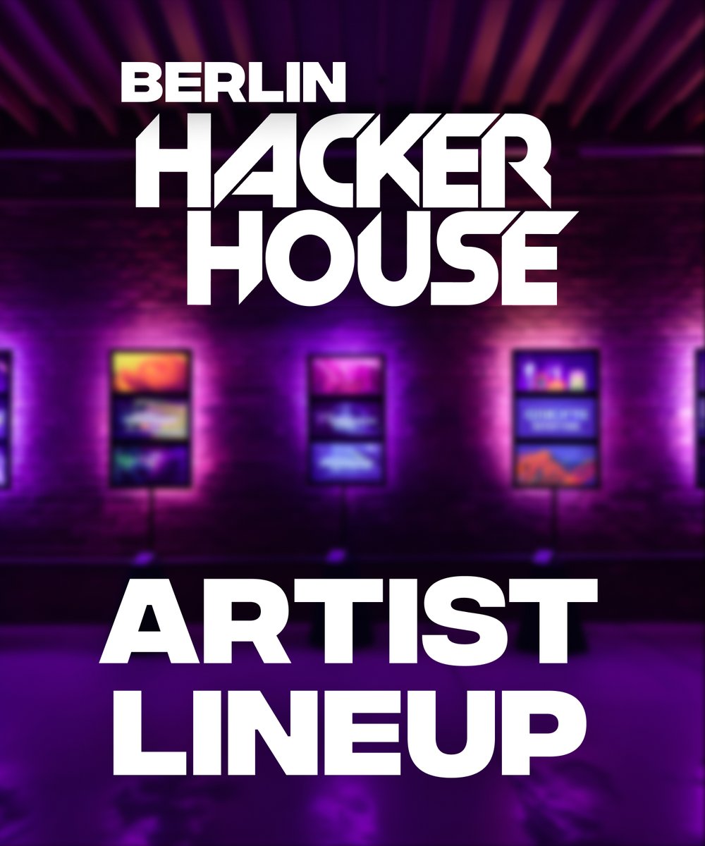 Art 🤝 <a href="/solana/">Solana</a>

We've teamed up with <a href="/exchgART/">Exchange Art</a> to showcase an unreal lineup of 32 artists, from local to international talent for the upcoming Berlin <a href="/hackerhouses/">Hacker Houses</a>

Each day, 8 different artists will have their on work display.

Here is a sneak peek of the exhibition👇
