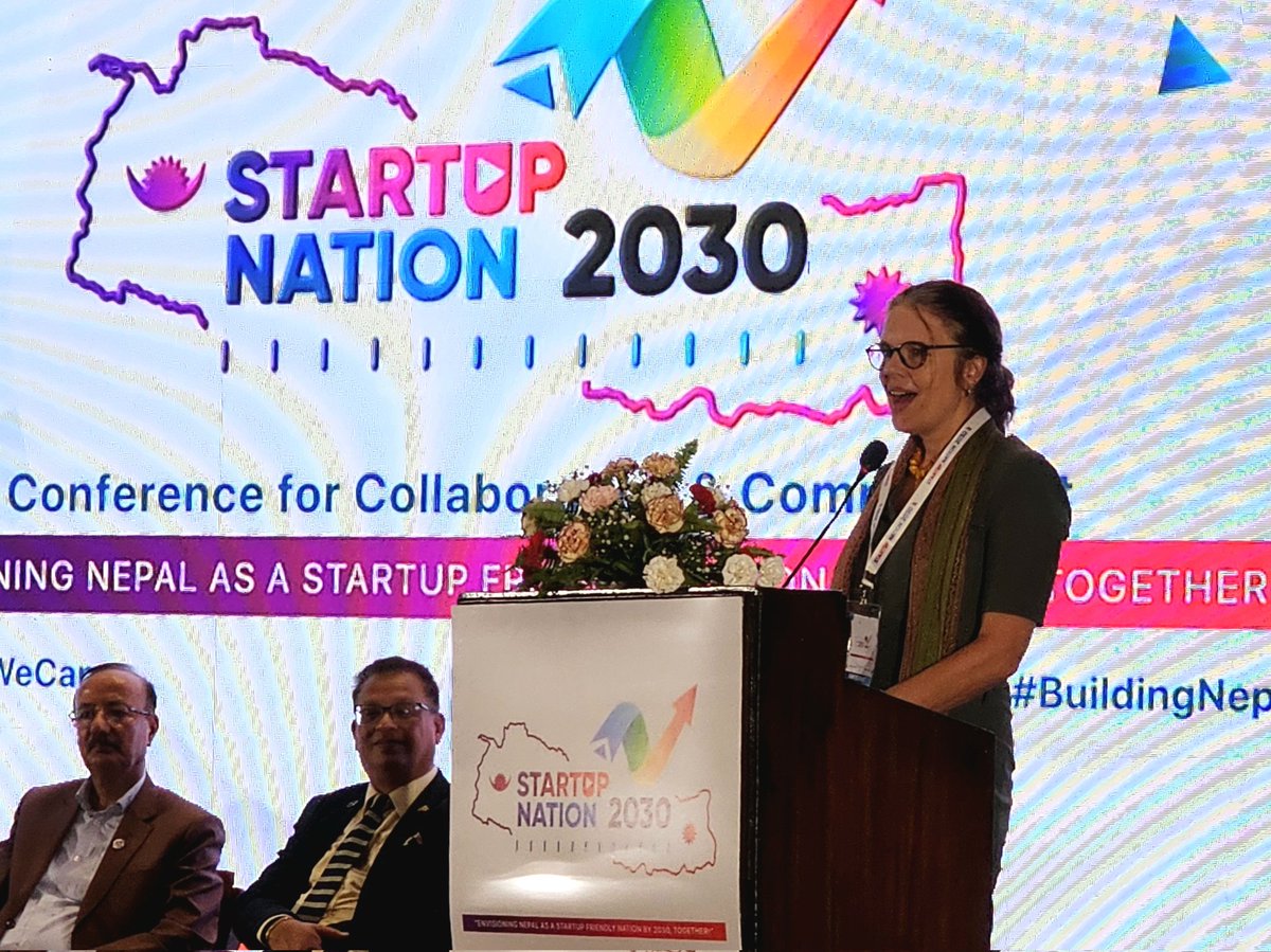 arunbshrestha's tweet photo. Inspiring commitments made to make Nepal a thriving #StartupNation
Need to ensure that those commitments turn into tangible actions.
@fncci_nepal @icimod @AntarpreranaNP @giz_gmbh @AnuJoshiShresth
#TogetherWeCan #BuildingNepal https://t.co/M1RHazrh67