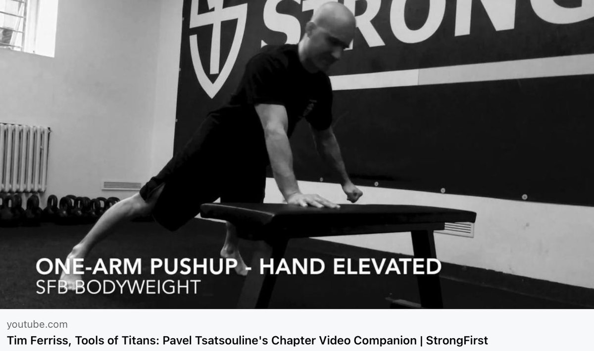 pavelmacek's tweet photo. Tim Ferriss @tferriss - Tools of Titans @ToolsofTitansTG Pavel Tsatsouline’s chapter video companion:
>>>https://t.co/Vsa4keq3uw
#timferriss #paveltsatsouline #toolsoftitans #strongfirst #bestrongfirst https://t.co/6r76G2rjs4