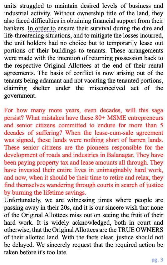 nikhil210's tweet photo. Hello @KTRBRS Sir,

Need your immediate attention. Kindly spare a few minutes to read the summarized story of over 80+ Telangana senior citizens who have been enduring injustice for nearly 50 years. https://t.co/F3u1xGuTrF
