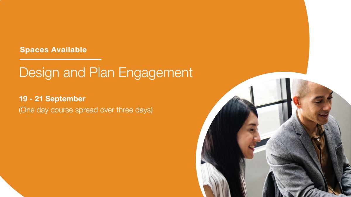IAP2A's tweet image. Do you need help in designing and planning an effective engagement process? IAP2A’s Design and Plan Engagement course is for you! Limited spaces available, 19 – 21 September. Find out more: bit.ly/47ENXPy 

#iap2australasia #communityengagement #designplan