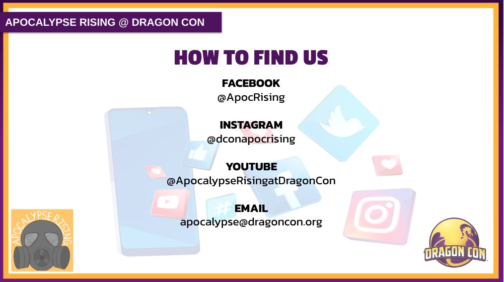 UPDATE: We will no longer be updating this account. Please see below for the best ways to get up-to-date info and/or contact the Apocalypse Rising Track!