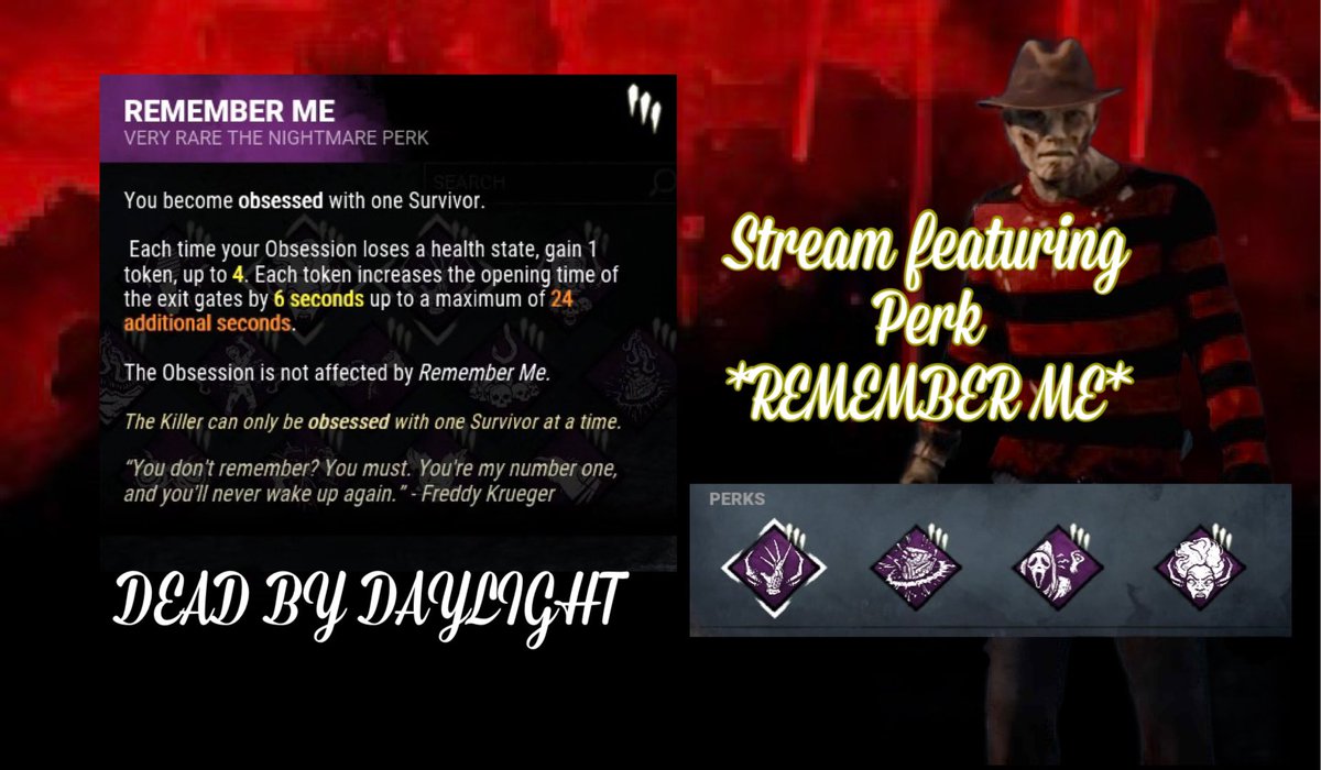 ObowenPoteen's tweet photo. https://t.co/GfTmrI8e8h DEAD BY DAYLIGHT stream featuring the Perk *REMEMBER ME* 

#dbdfypシ #freddykrueger #freddydbd #DBD #dbdvideos #dbdstreamer #streamer #twitchstreamer #twitchaffiliate #DeadbyDaylight https://t.co/Th2WqLQ5xa