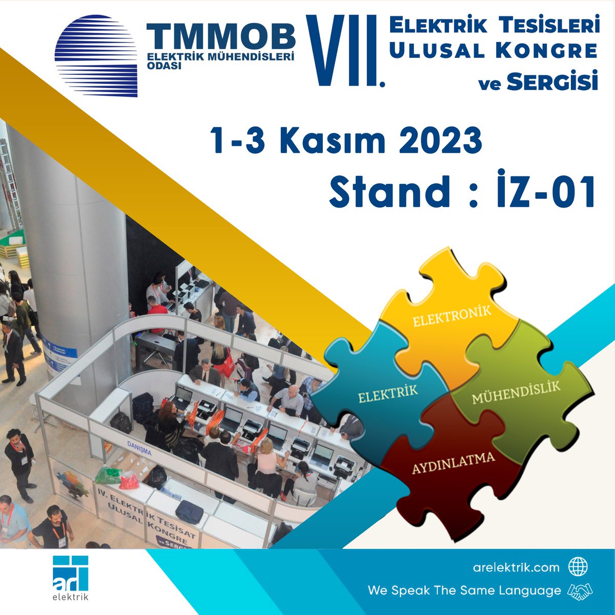 AR_Elektrik's tweet photo. We Will Be Glad To See You Among Us.

📅 14-16 November 2023
 📍 Erbil International Fair Center Stand: A-216 a

📅 1-3 November 2023
 📍 Tepekule Congress and Exhibition Center Stand: İZ-01

https://t.co/MbbYk5MgmH

#etuk2023 #constructıraq #tepekulekongremerkezi #erbil https://t.co/tlBnsdBxU0
