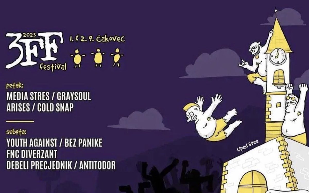 Čakovec 3FF 2.9.2023. Nakon pun kurac vremena, evo nas natrag, na početak. Čakovec, grad di je sve počelo, stejdž pun dragih frendova, dođi ti…