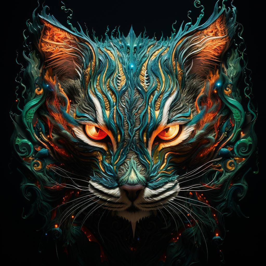 #midjourney #promptart #cat