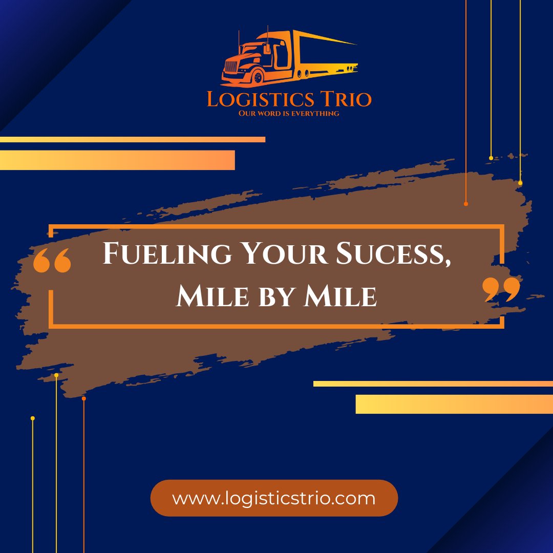 Just like a well-oiled machine, logistics fuels your business success. Let Logistics Trio be the engine that drives your growth.  #freight #freightbroker #freightbrokerlife #broker #freightbrokerig #logistics #sales #parcelshipping #packagedeliver #localbusiness