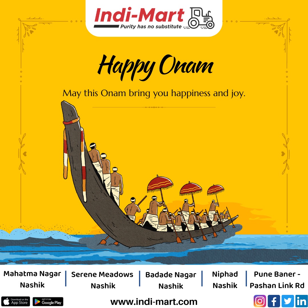 indi__mart's tweet photo. May the spirit of Onam fill your home with prosperity and
positivity. Sending heartfelt wishes to everyone observing this
beautiful festival. Happy Onam!

#onam #onamcelebration #onamspecial #happyonam #onam2023 #onamcelebrations #festivalseason2023 https://t.co/cYt1xz6SgJ