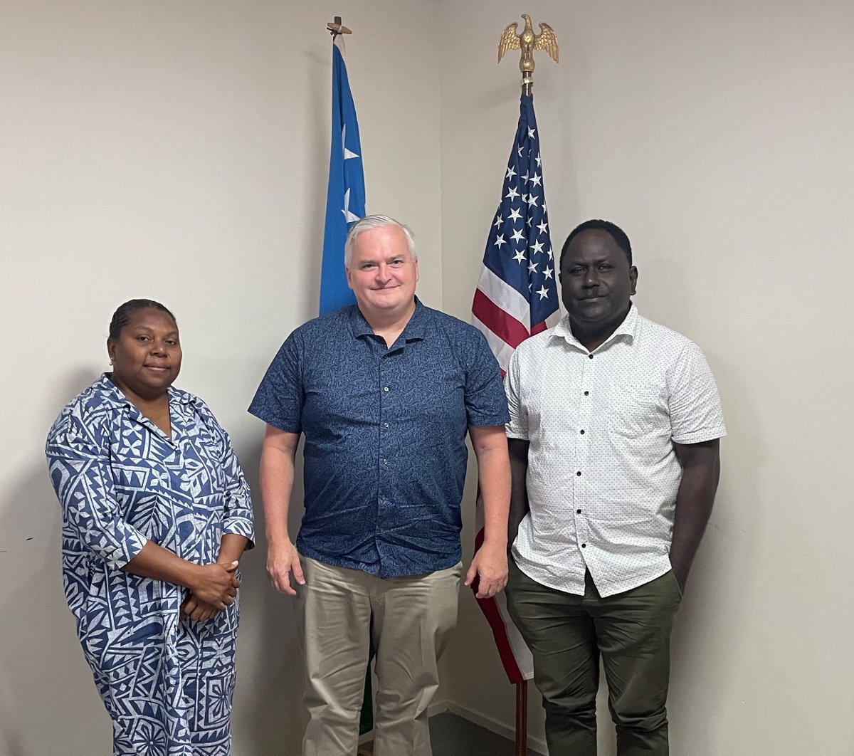 MCC_SITHP's tweet photo. @MCCgov Senior Anti-Fraud and Corruption Director Chris Williams met with PS Sulu, PS Sivoro and SITHP partners to outline MCC’s strong commitment to transparency - MCC is the 5th most transparent donor organization globally link https://t.co/SZJfC3CIdN https://t.co/2bUuRrdEd2