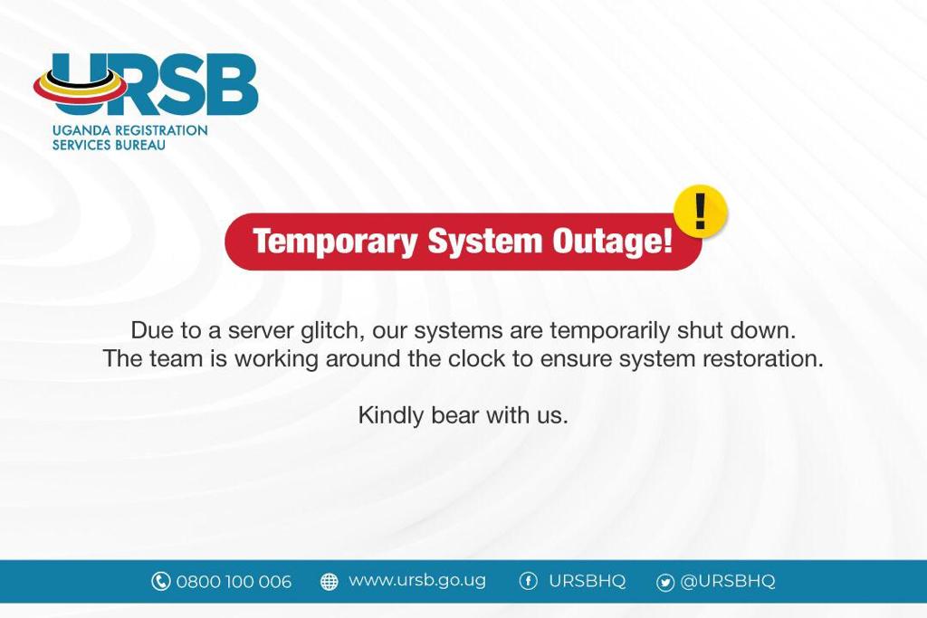 URSBHQ's tweet photo. 📢 IMPORTANT NOTICE: We would like to inform you that OBRS is currently offline. Our dedicated ICT team is diligently working to restore the system as swiftly as possible. Thank you for your understanding and patience. https://t.co/qJ25vMZ2nm