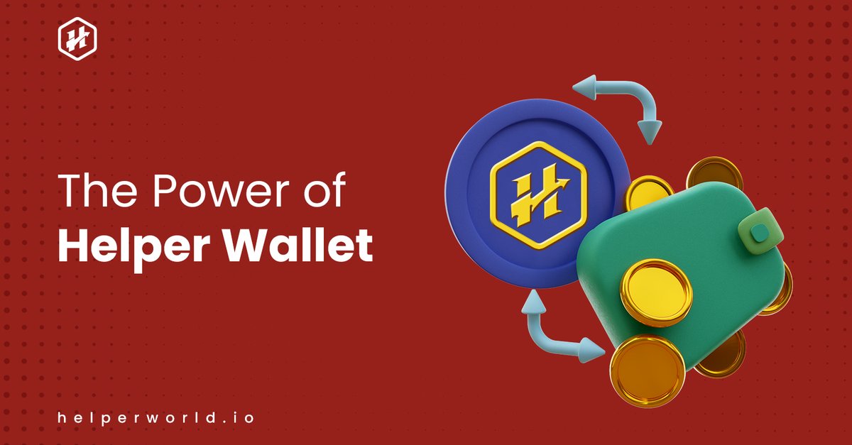 helper_token's tweet photo. To facilitate seamless transactions and enhance the user experience, Helper World introduces Helper Wallet. This decentralized and user-friendly crypto wallet operates on Web 3.0, empowering users to send, receive, and store digital assets securely.
#HelperWallet #HelperEcosystem #HelperWorld #HelperToken