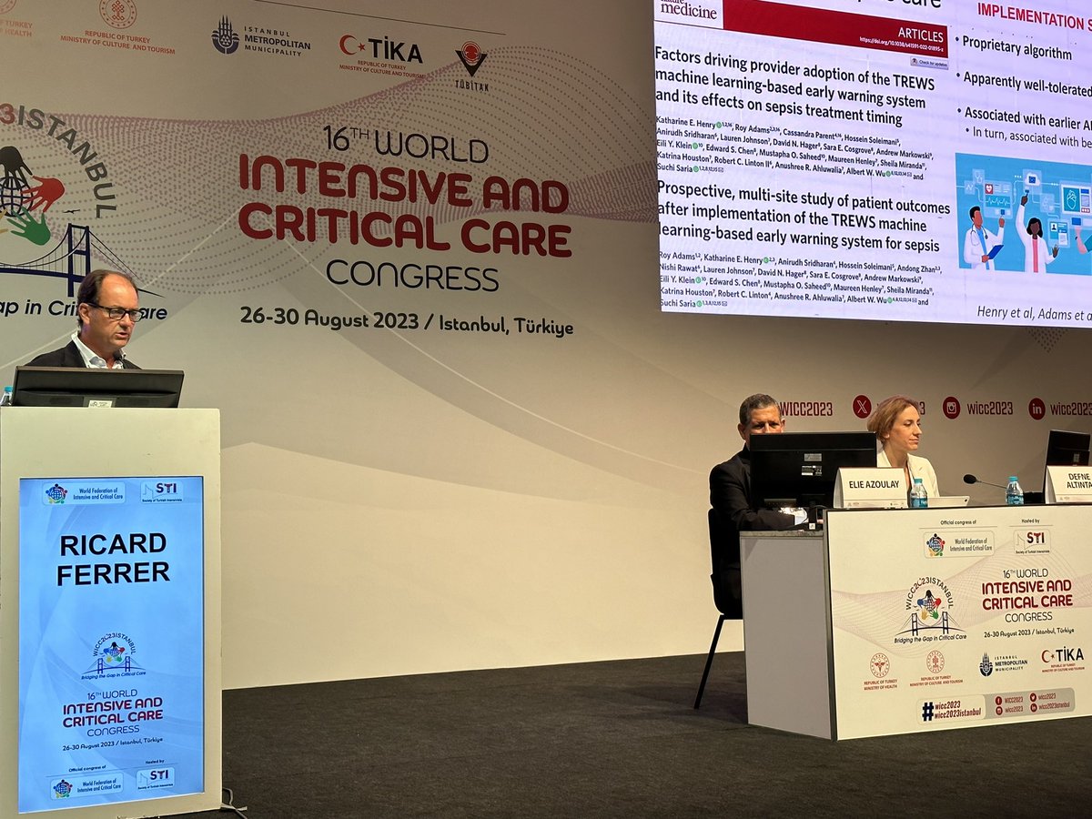 Silvia De Rosa (@silviaderosa11) on Twitter photo Just started in Istanbul at #WICC2023 THE #ESICM Symposium
Advances in the understanding of critical care illness <a href="/JABERSamir3/">Samir JABER</a> <a href="/ElieAzoulay5/">Elie Azoulay</a> <a href="/ferrer_ricard/">Ricard Ferrer</a> <a href="/ESICM/">ESICM</a> <a href="/KatiaDonadello/">Katia Donadello</a> Just started in Istanbul at #WICC2023 THE #ESICM Symposium
Advances in the understanding of critical care illness <a href="/JABERSamir3/">Samir JABER</a> <a href="/ElieAzoulay5/">Elie Azoulay</a> <a href="/ferrer_ricard/">Ricard Ferrer</a> <a href="/ESICM/">ESICM</a> <a href="/KatiaDonadello/">Katia Donadello</a>