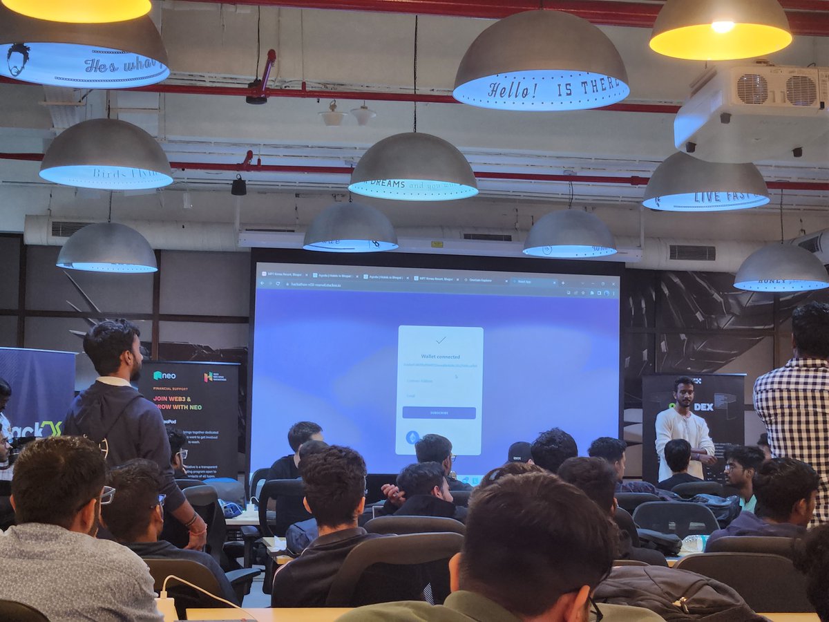 VijayAnkit1993's tweet image. Won 🏆 at #NeoAPACHackathon by @Neo_Blockchain, @StackOS, @OKX! 1st place + #StackOS prize among 10/120 finalists! 🚀 Thanks to my team: @rohanreddy888, @chaitanyasjoshi, @sivramshastri, @Sruthi_2408! #TeamWork
