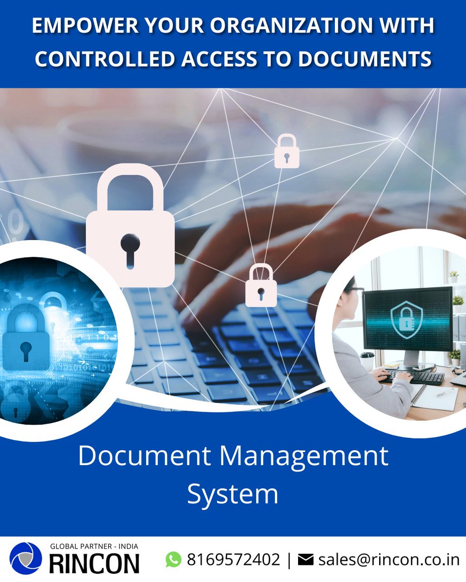 rinconindia's tweet image. Empower your organization with controlled access to documents! A Document Management System (#DMS) allows you to define user permissions, ensuring only authorized individuals can view and edit sensitive information. #RestrictedAccess #DocumentManagement

rincon.co.in/site/dms/