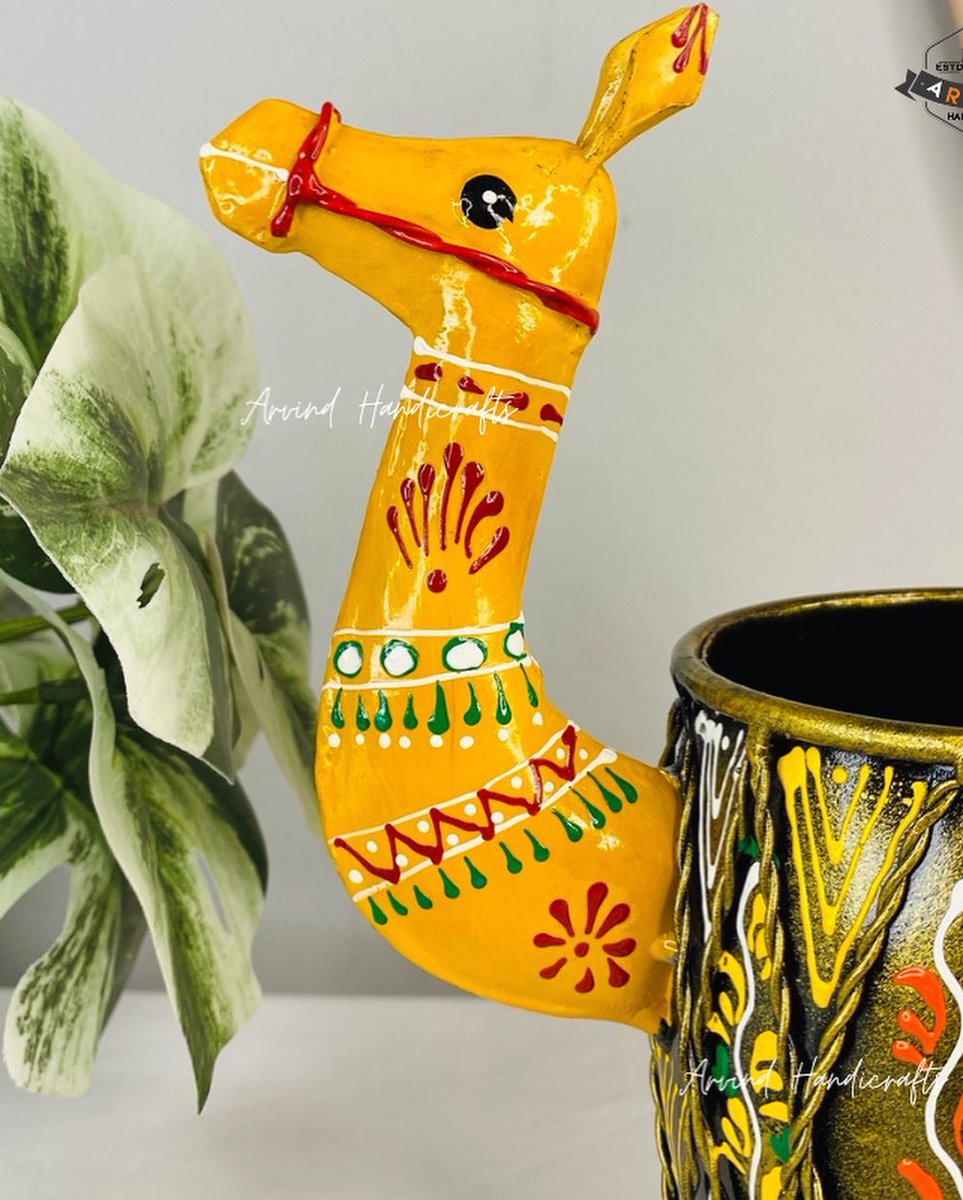 arvindhandi's tweet image. “Every fork, knife, and spoon in a cutlery stand tells a story of shared moments around the dining table.”

Metal Camel Cutlery Holder

.
.
.
.
#cutlerydesign #penholder #pen #cutlery #arvindhandicrafts #handicraft #socialmedia #dessert #metal