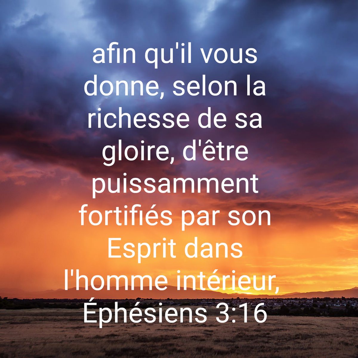 MeltoPat's tweet photo. afin qu'il vous donne, selon la richesse de sa gloire, d'être puissamment fortifiés par son Esprit dans l'homme intérieur,
Éphésiens 3:16 NEG79

https://t.co/zZSixpbHvu https://t.co/Kx4ecStQdv