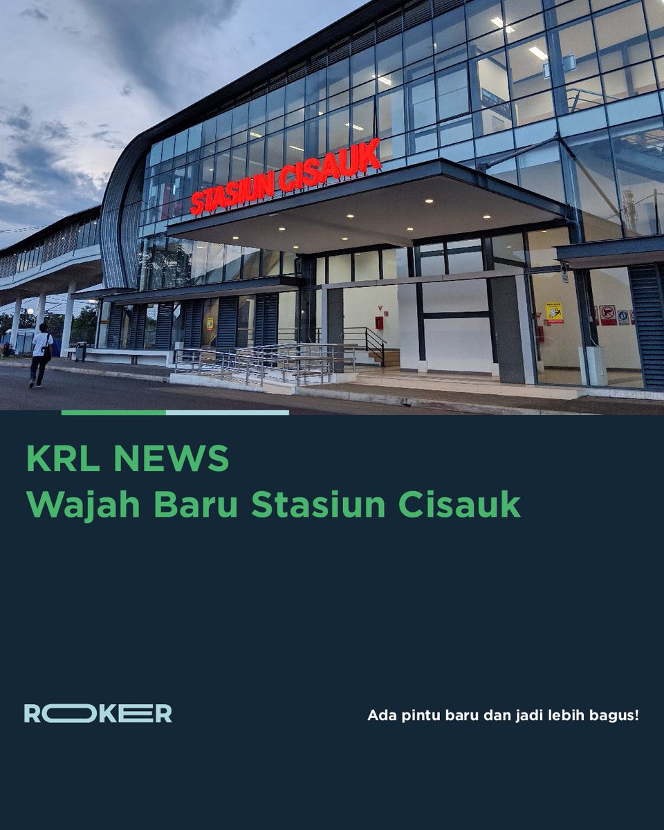 rokeridn's tweet photo. Di tanggal 24 Agustus 2023 kemarin, akses pintu baru Stasiun Cisauk via Apartemen Cisauk Point sudah dibuka lho! https://t.co/VthbN75ZkB
