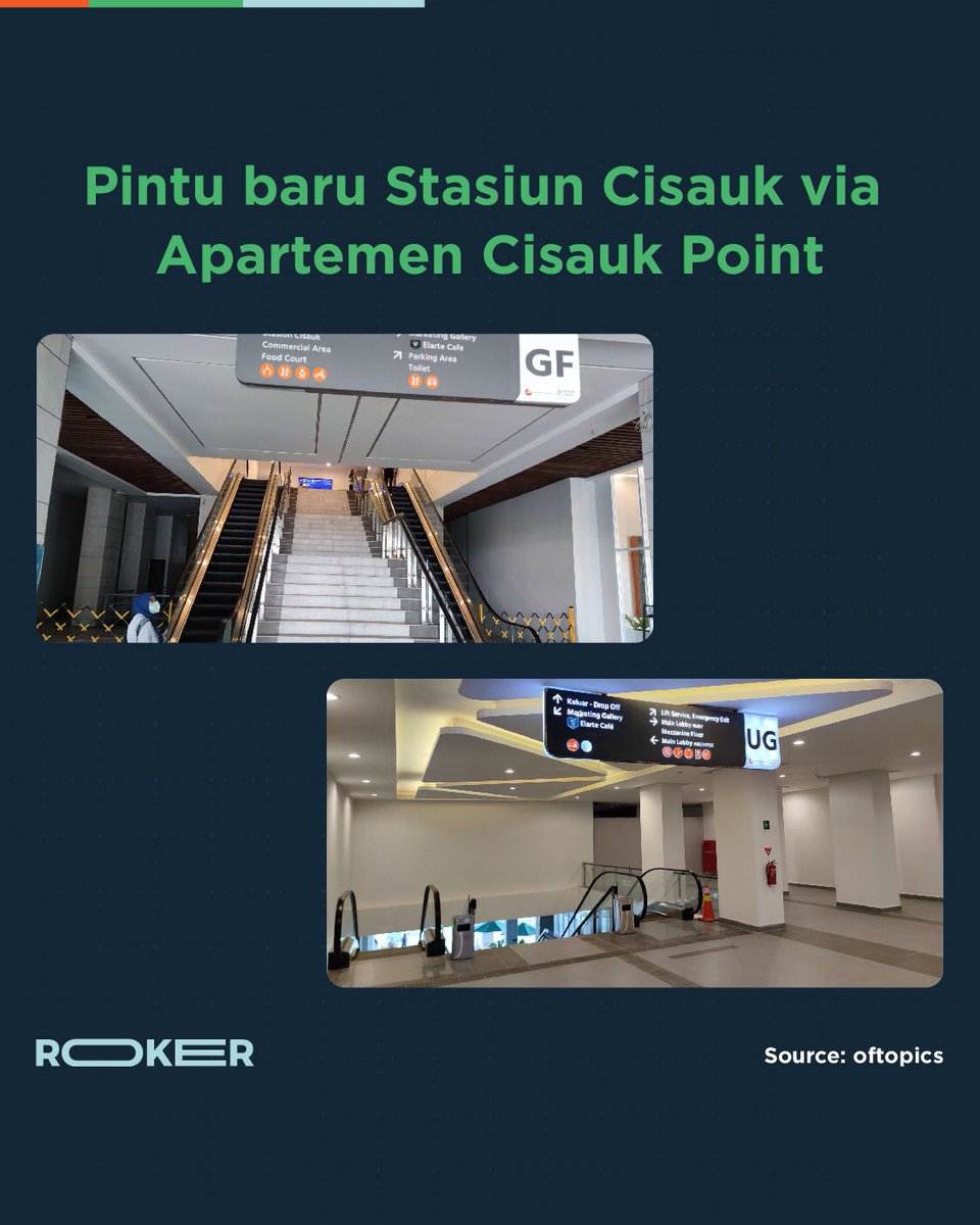 rokeridn's tweet photo. Di tanggal 24 Agustus 2023 kemarin, akses pintu baru Stasiun Cisauk via Apartemen Cisauk Point sudah dibuka lho! https://t.co/VthbN75ZkB