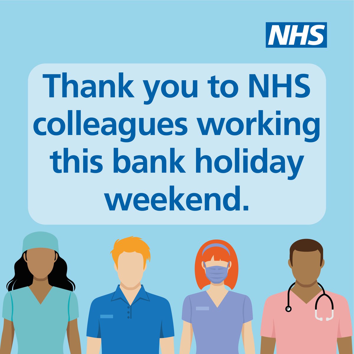 NHSLincsICB's tweet photo. A big THANK YOU to NHS colleagues working this bank holiday π #WeAreLincsNHS #LincsTogether https://t.co/DymqgzfbTE