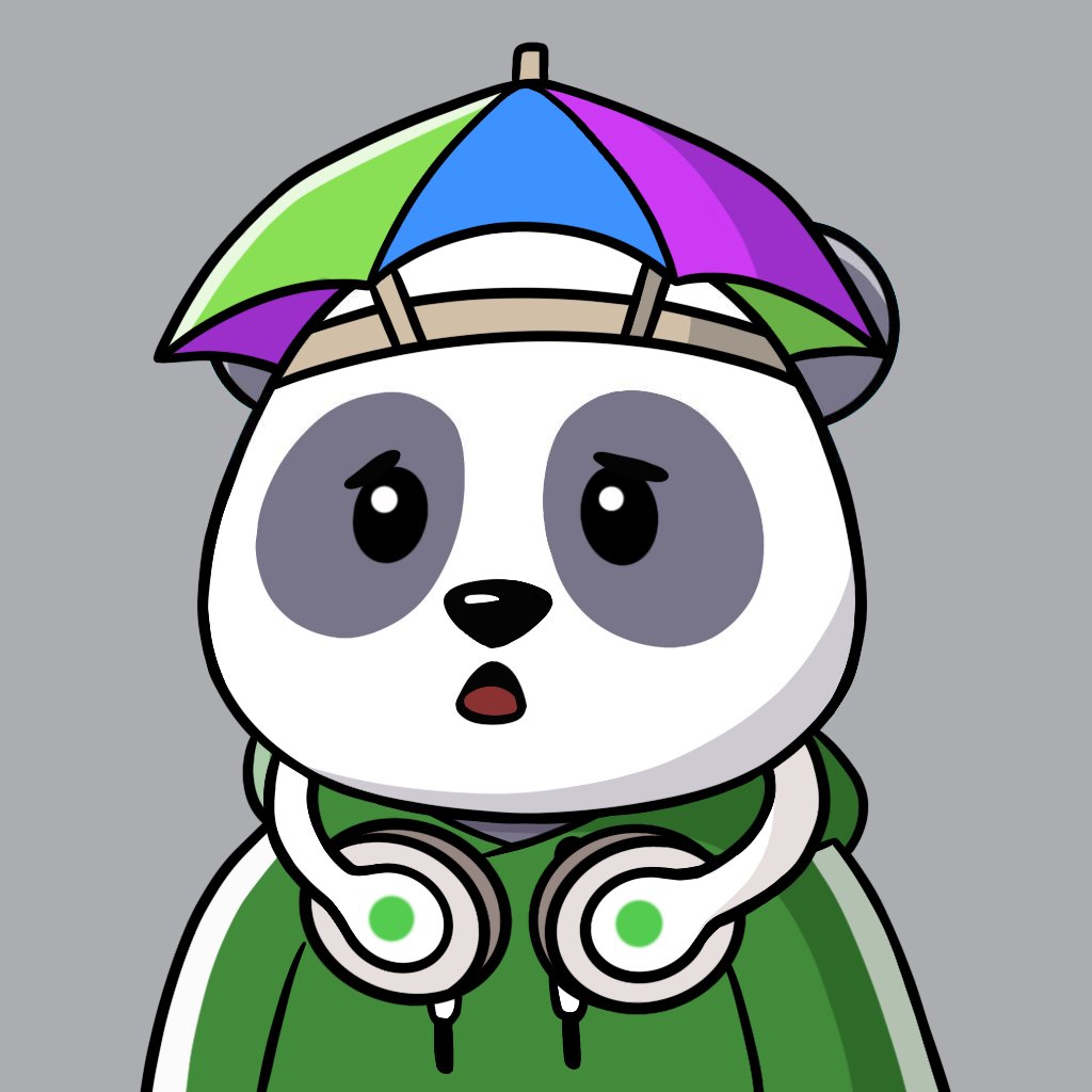 MutantPandaNFT's tweet photo. Summer is ending, autumn is coming 🍂
Panda is ready - stocked up with coffee and took out favourite umbrella ☕️☂️ https://t.co/EBwdXkBrvq