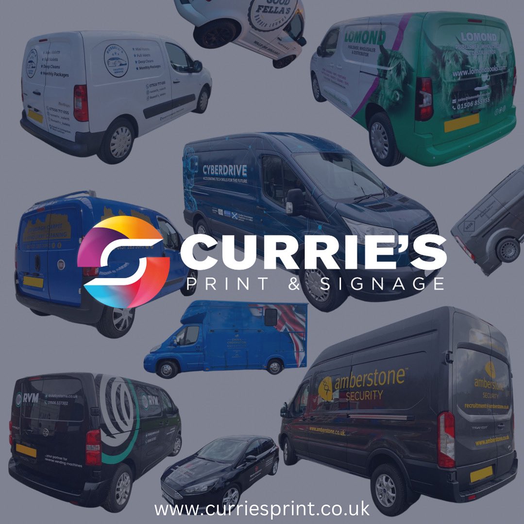 curries_print's tweet image. Specialising in all aspects of print &amp;amp; design. 

Get in touch for your free quote!

Phone - 01506 854033
Email - sales@curriesprint.co.uk 
Visit - 81A East Mains Street Broxburn 

#printspecialists #logodesigner #logodesigns #designer #vehicledecals #westlothian #familybusiness