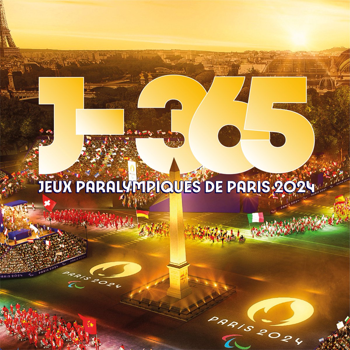 Dans 1 an, les premiers Jeux Paralympiques d’été en France débuteront !

Une cérémonie d’ouverture mythique Place de la Concorde, puis 11 jours d’émotions, d’exploits et de performances sportives.

Il va y avoir du Para Sport 🔥