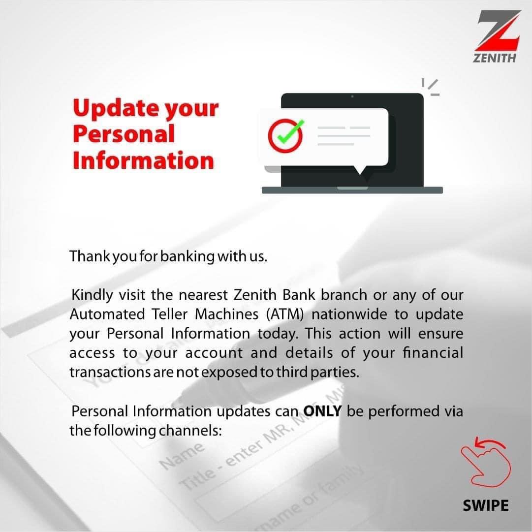 Zenith Bank tweet media