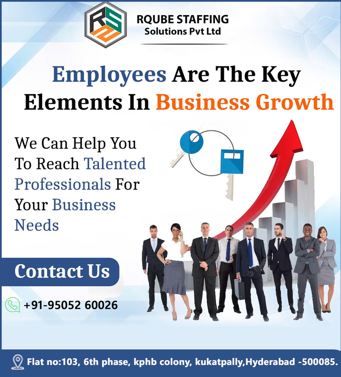 Employees are the key elements in Business Growth ?
contact :+91 95052 60026
#businessgrowth #keyelements #businessprofessionals
#bestcandidiateavailability #businessneeds #beststaffingpartner
#staffingsolutions #beststaffingagency