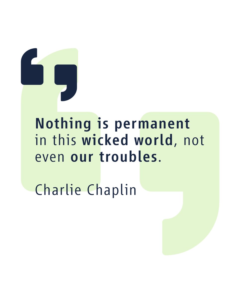 "Nothing is permanent in this wicked world, not even our troubles." - Charlie Chaplin. Motivation am Montag! Starte jetzt mit der Jobsuche mit dem Link in der Bio und beginne die Reise zu deinem #LieblingsJob!

#mondaymotivation #jobsde #career #socialmedia #twitter