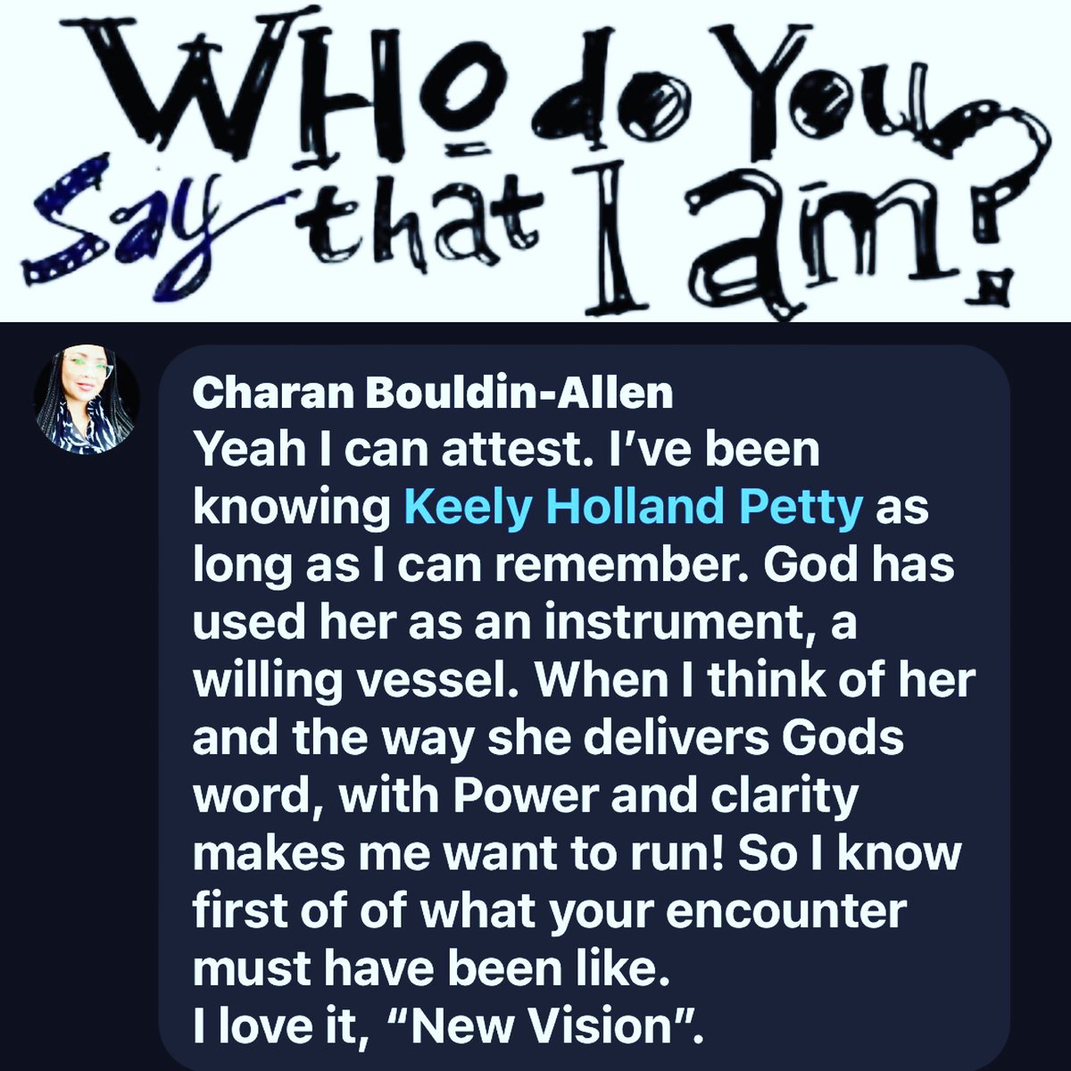 YafahPetty's tweet photo. It’s never what you say about you, it’s what others see and say! #drkeely #drkeelypetty #kickstartyourlifewithdrkeely #militarycityusa #whodomensayyouare https://t.co/SBxUwhlB3M