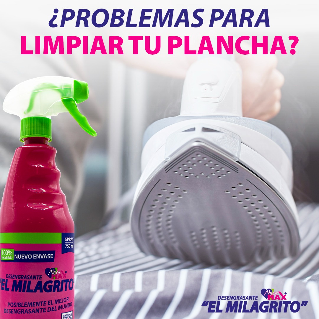 elmilagrito_'s tweet image. ¿Al #planchar ensucias la ropa? Tu #plancha necesita una #limpieza
➡ Pulveriza #ElMilagrito sobre un estropajo suave
➡ Pásalo con cuidado por la suela de la plancha
➡ Aclara con una bayeta húmeda

desengrasanteelmilagrito.com

#milagrito #desengrasanteelmilagrito #limpiezahogar