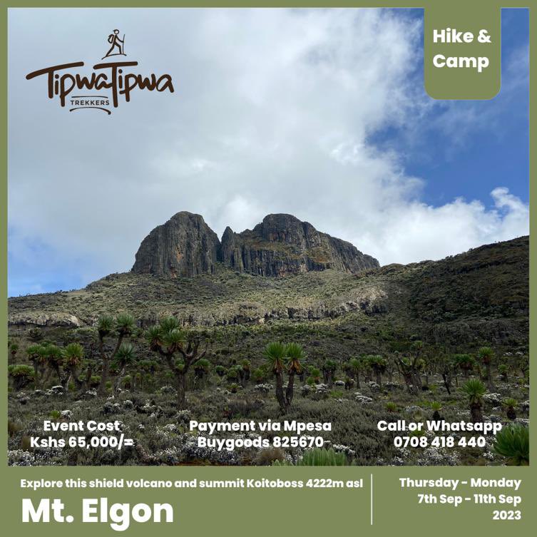 Embark on a thrilling adventure to Mt.Elgon Kenya side!  

No visas or passports are required. Mark your calendars for September 7th to 11th and get ready to explore the western side of Kenya.

#magicalkenya #tembeakenya #tourkenya #tourismkenya