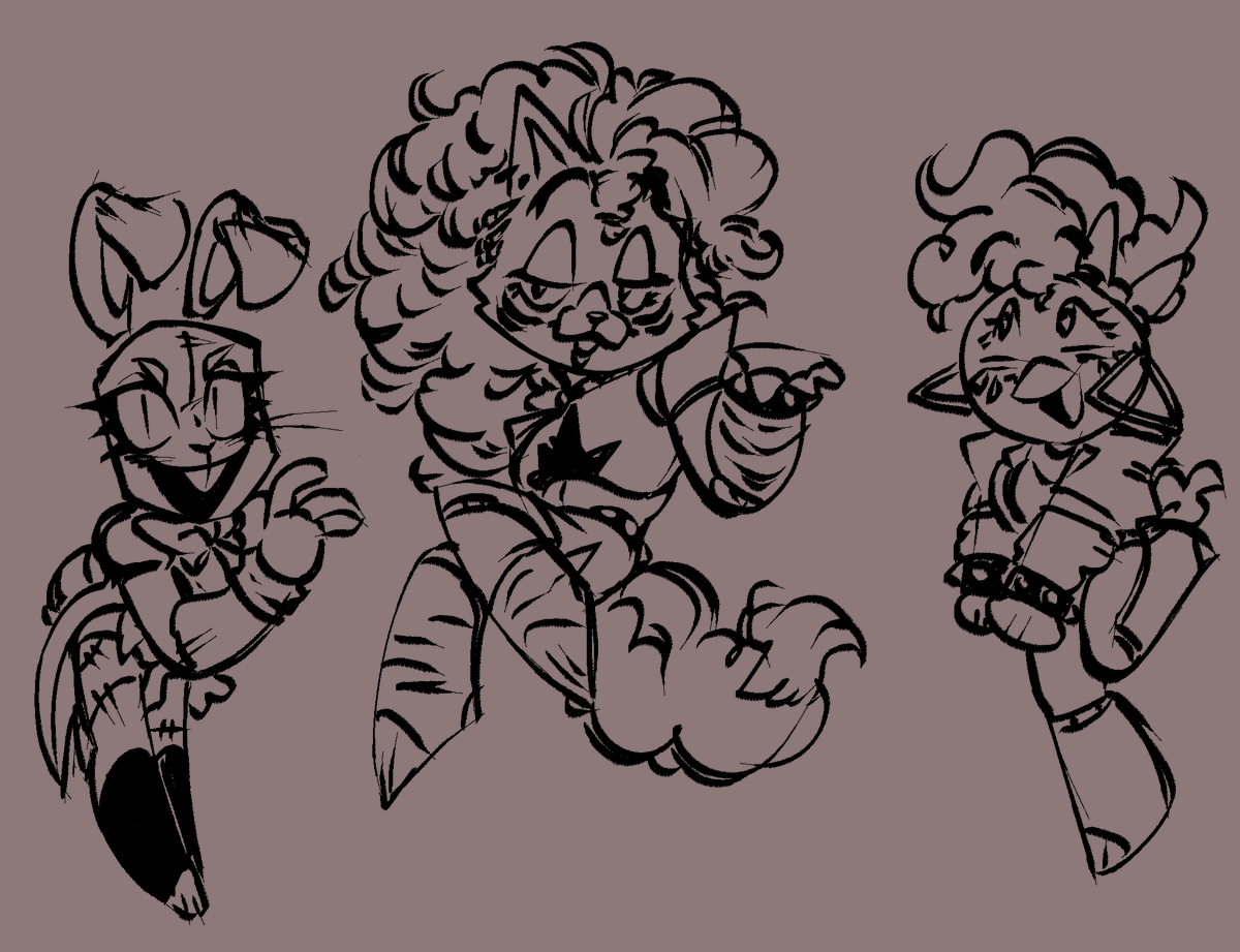 FazbearLeonardo's tweet photo. Doodles of girlies 
#FNAF https://t.co/jNmXRpwfgg