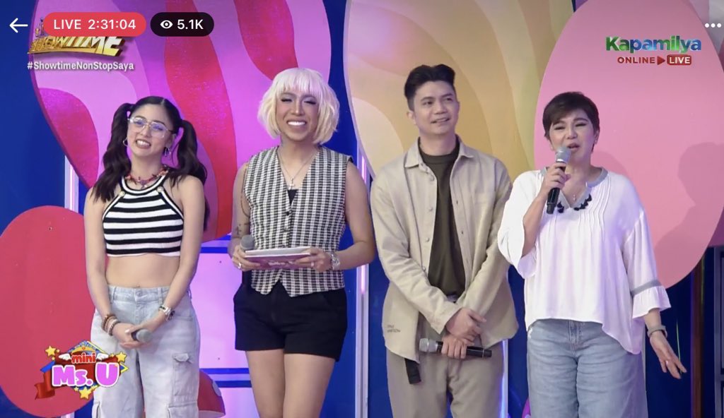 ryhang16's tweet photo. Yung may pa on the spot si Meme @vicegandako sa #minimissU @itsShowtimeNa #showtimenonstopsaya #battleoftheparents https://t.co/UcE5i2GCaP