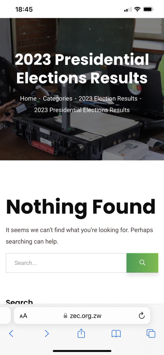 the_poisoned1's tweet photo. @nickmangwana Why has ZEC taken down the results 🤔🤔 https://t.co/wrwrrdtFnd