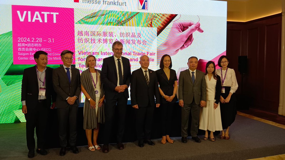 fvcmedia's tweet image. Yarn Expo and Intertextile Shanghai started with great spirit with a new show announcement in Vietnam.

#yarnexposhanghai #messefrankfurt #intertextile