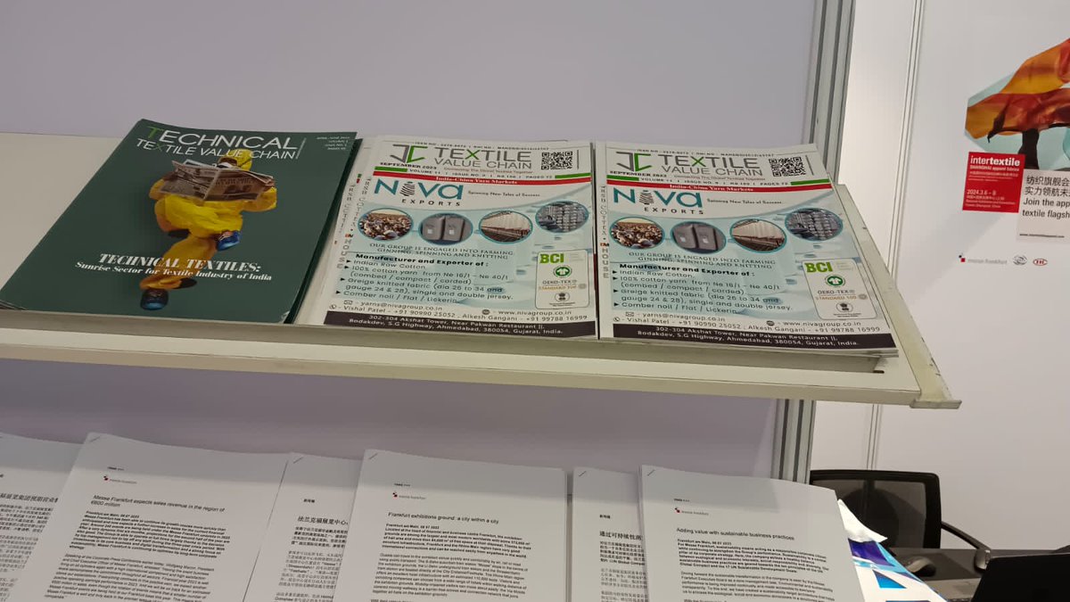fvcmedia's tweet image. Yarn Expo and Intertextile Shanghai started with great spirit with a new show announcement in Vietnam.

#yarnexposhanghai #messefrankfurt #intertextile